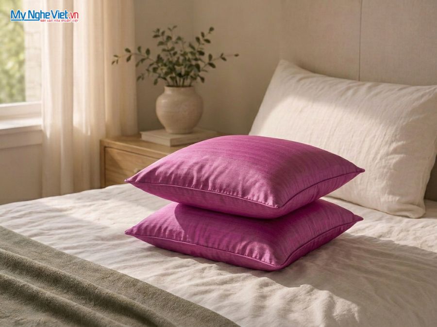 Vỏ gối lụa Hà Đông cao cấp