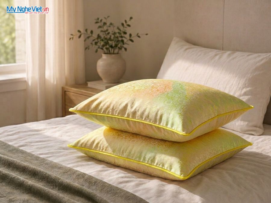 Vỏ gối lụa Hà Đông cao cấp