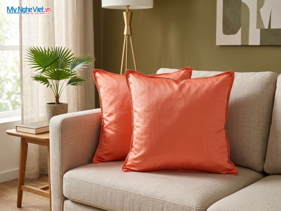Vỏ gối lụa Hà Đông cao cấp