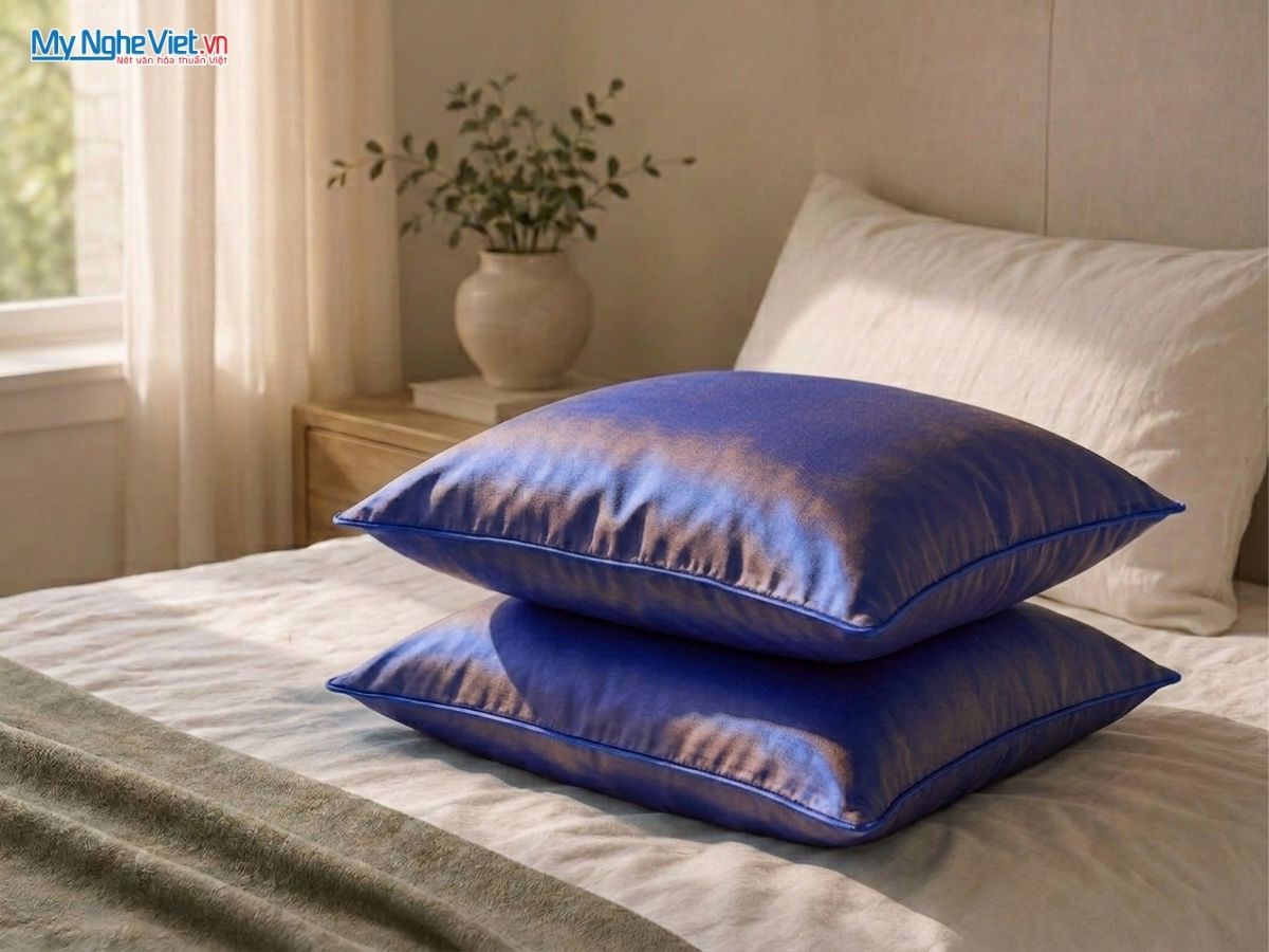 Vỏ gối lụa Hà Đông cao cấp