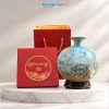 Bình Hút Tài Lộc Hoa Sen Men Vân Đá Xanh