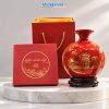 Bình Hút Tài Lộc Vẽ Tam Cảnh Hà Nội Nền Đỏ
