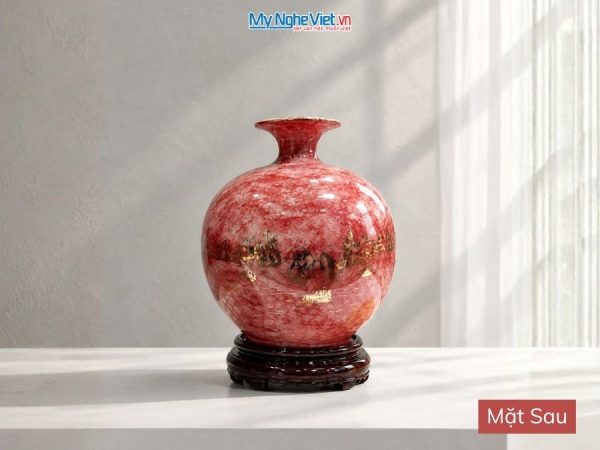 Bình Hút Tài Lộc Thuận Buồm Xuôi Gió Men Vân Đá