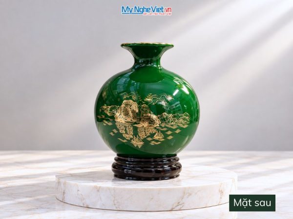 Bình Hút Tài Lộc Thuận Buồm Xuôi Gió Nền Xanh