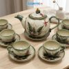 Bộ bình trà gốm sứ Bát Tràng