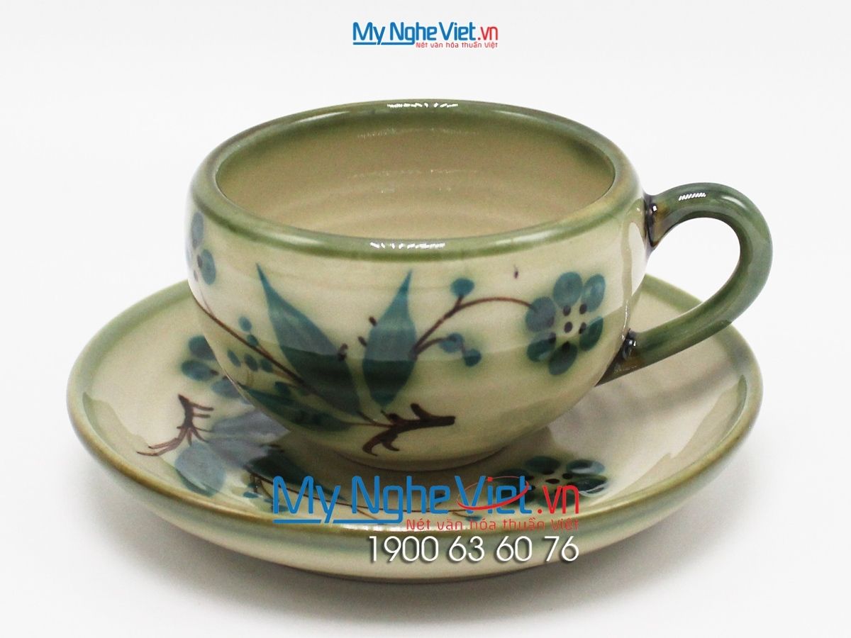 Bộ bình trà gốm sứ Bát Tràng