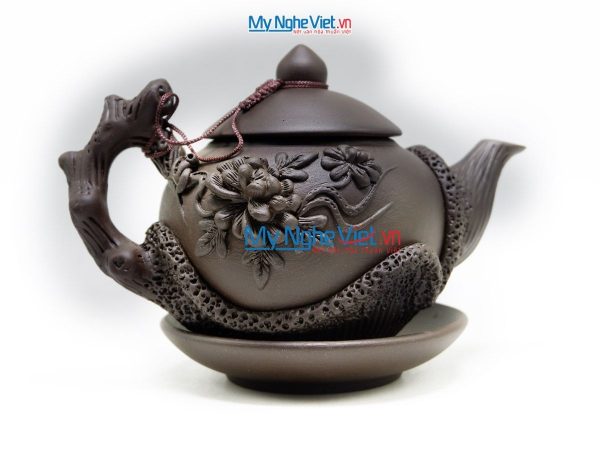 Bộ bình trà tử sa phù dung