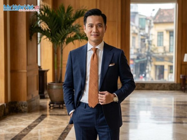 Cà vạt lụa đũi tơ tằm cao cấp