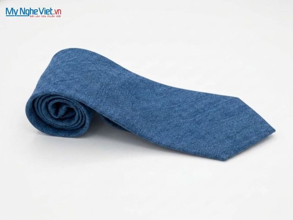 Cà vạt lụa đũi tơ tằm cao cấp