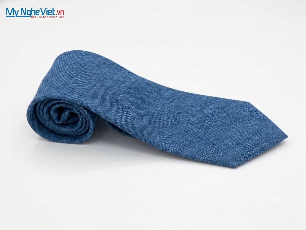 Cà vạt lụa đũi tơ tằm cao cấp