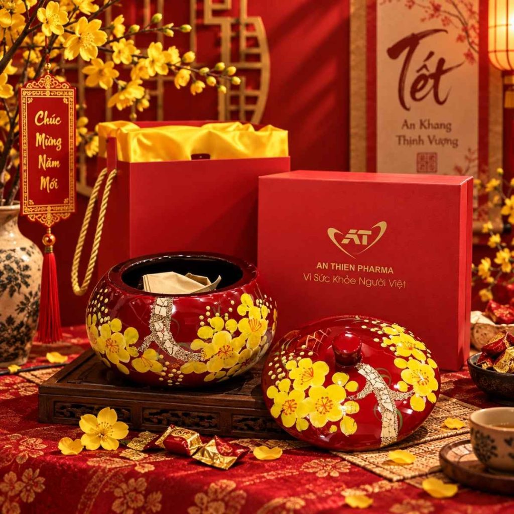hộp mứt sơn mài