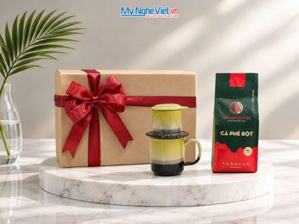 Set Quà Tặng Phin Cà Phê Men Hỏa Biến & Cà Phê Rang Xay