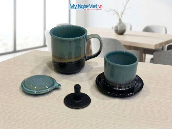 Set Quà Tặng Phin Cà Phê Men Hỏa Biến & Cà Phê Rang Xay
