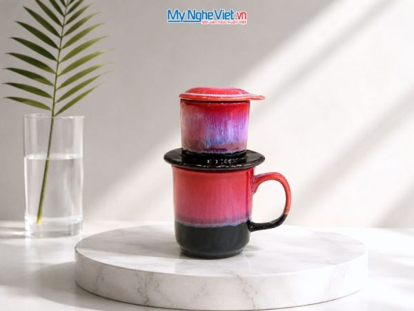 Set Quà Tặng Phin Cà Phê Men Hỏa Biến & Cà Phê Rang Xay