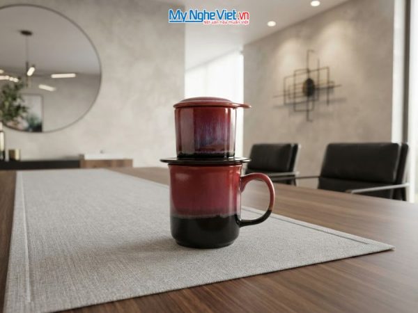 Set Quà Tặng Phin Cà Phê Men Hỏa Biến & Cà Phê Rang Xay