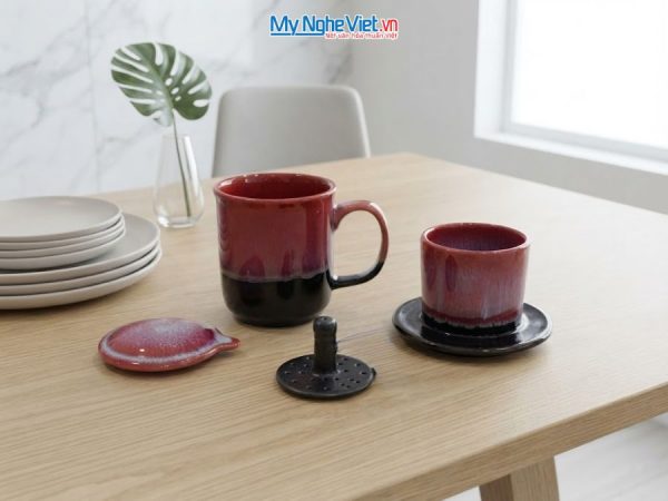 Set Quà Tặng Phin Cà Phê Men Hỏa Biến & Cà Phê Rang Xay