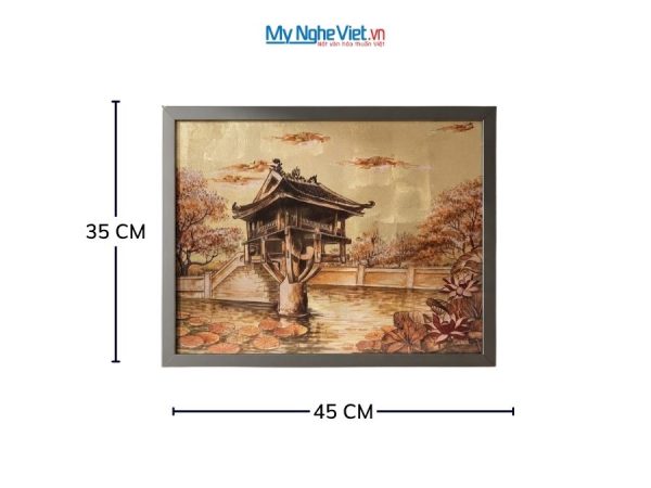 Tranh Sơn Mài Chùa Một Cột