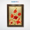 Tranh Sơn Mài Hoa Anh Túc Dát Vàng