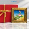 Tranh Sơn Mài Hoa Sen Cẩn Trứng Cao Cấp