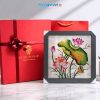 Tranh Sơn Mài Hoa Sen Dát Bạc