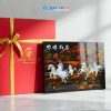 Tranh Sơn Mài Mã Đáo Thành Công Cẩn Ốc Chìm Nền Ấm