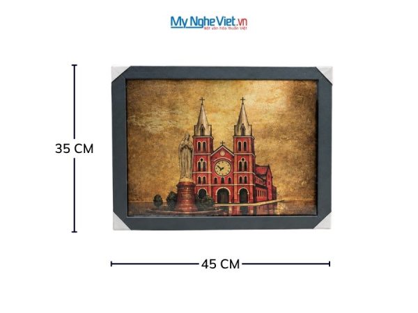 Tranh Sơn Mài Nhà Thờ Đức Bà