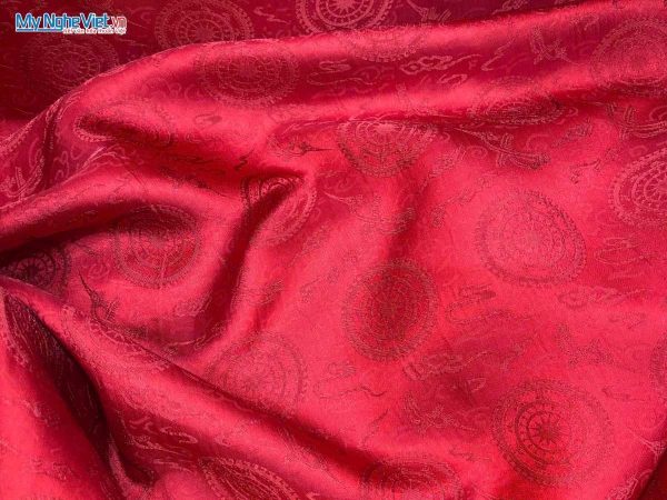 Vải lụa tơ tằm Hà Đông may áo dài cưới