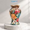 Bình Hoa Gốm Bát Tràng Vẽ Hoa Diên Vĩ