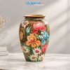 Bình Hoa Gốm Bát Tràng Vẽ Hoa Diên Vĩ