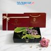 Hộp đựng trang sức sơn mài vẽ tay
