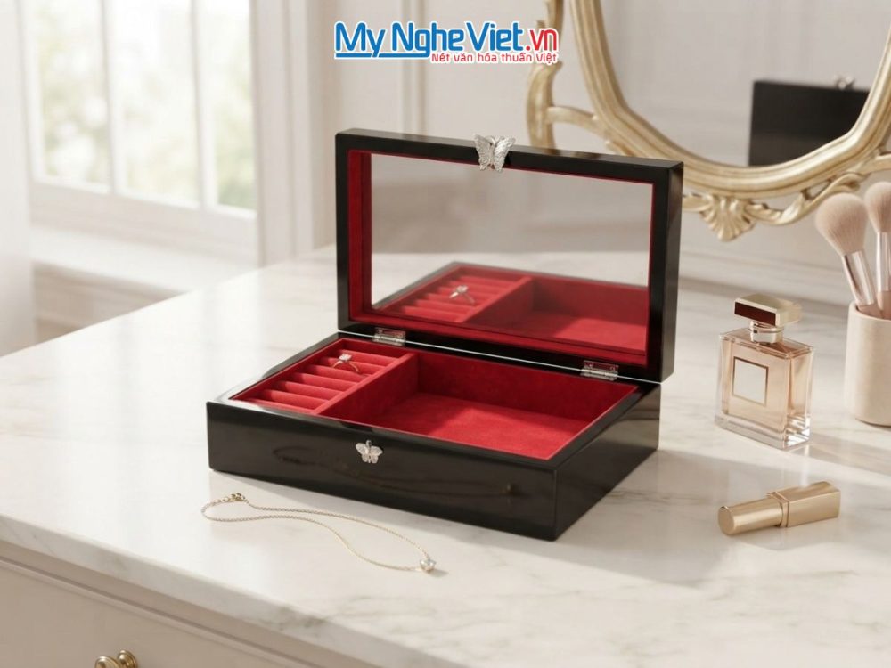 Hộp đựng trang sức sơn mài
