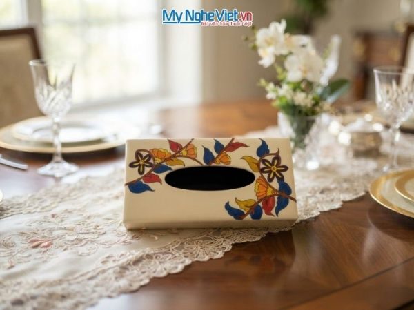 Hộp khăn giấy sơn mài