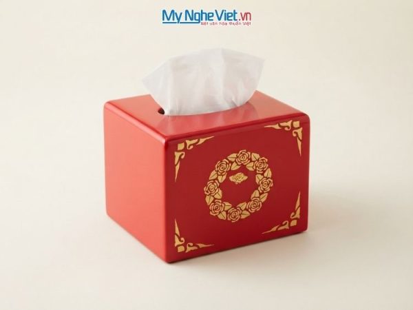 Hộp khăn giấy sơn mài