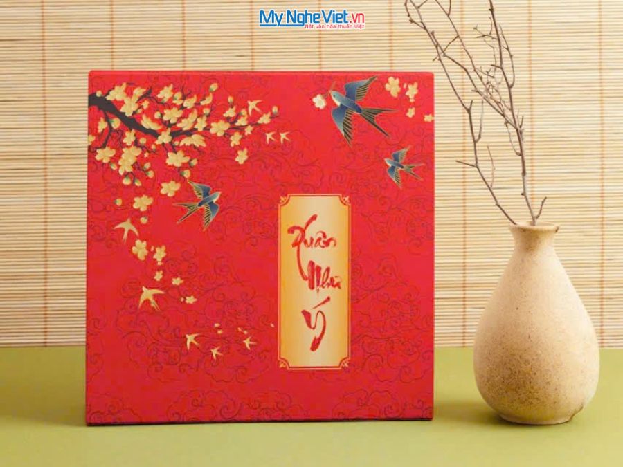 Hộp Quà Tặng Hộp Mứt Sơn Mài