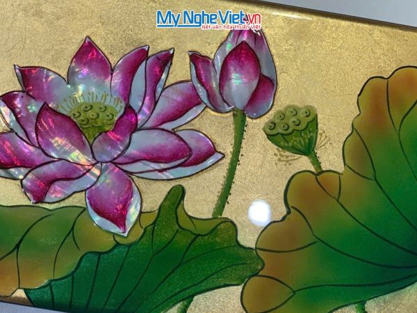 Hộp đựng trang sức sơn mài vẽ tay