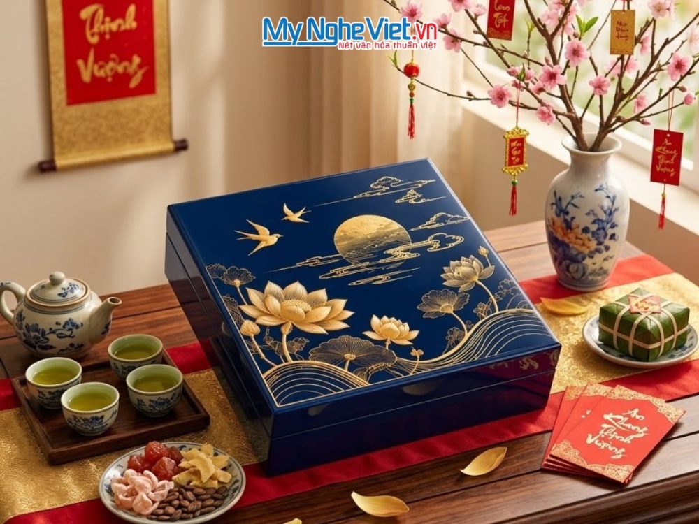 Hộp sơn mài tết doanh nghiệp 2027