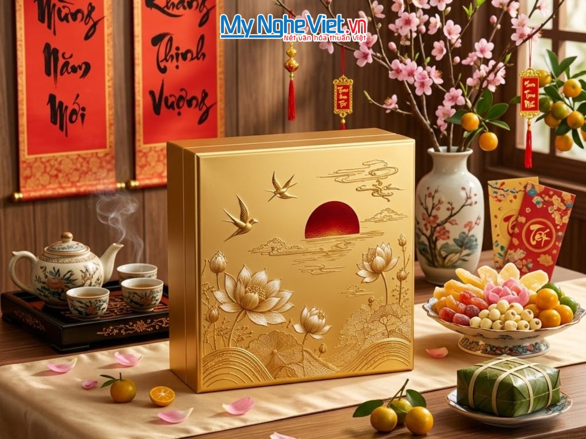 Hộp sơn mài tết doanh nghiệp 2027