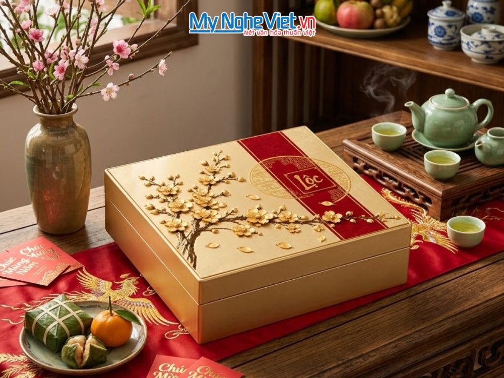 Hộp sơn mài tết doanh nghiệp 2027