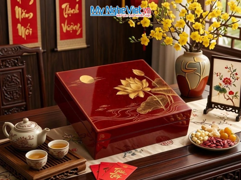 Hộp sơn mài tết doanh nghiệp 2027