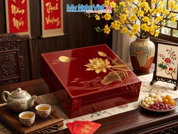 Hộp sơn mài tết doanh nghiệp 2027