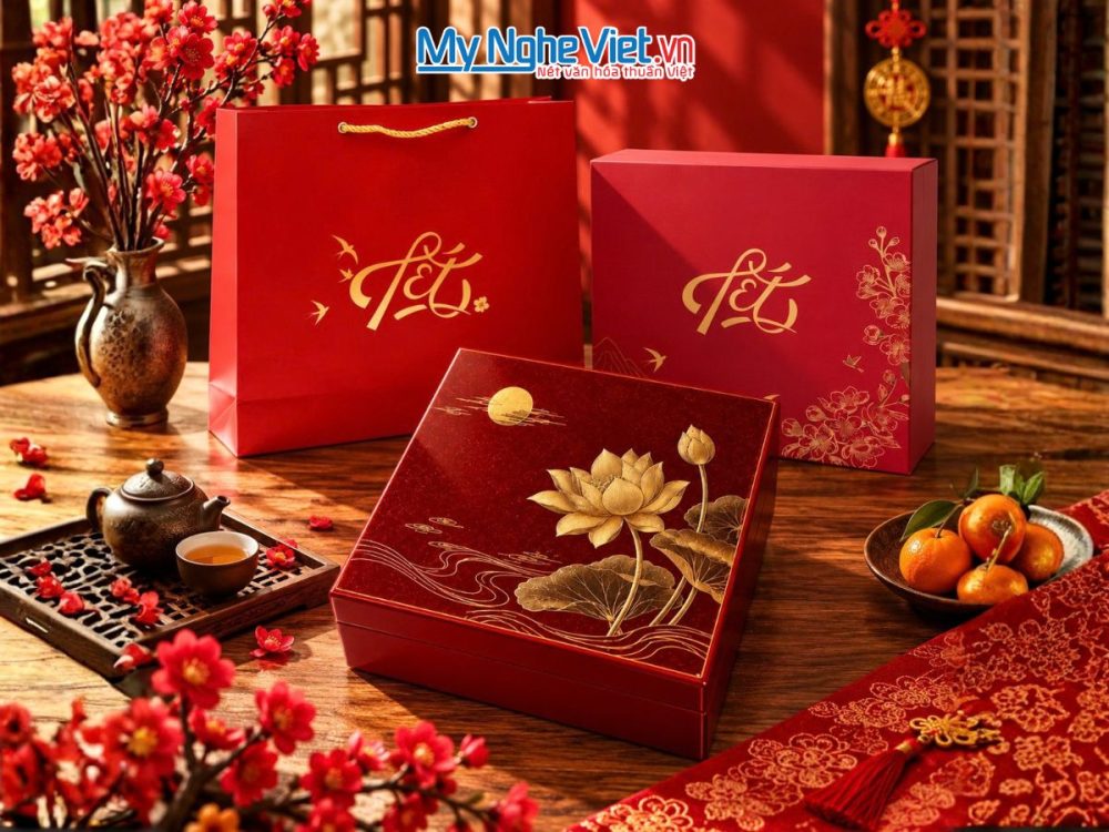 Hộp sơn mài tết doanh nghiệp 2027