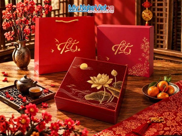Hộp sơn mài tết doanh nghiệp 2027
