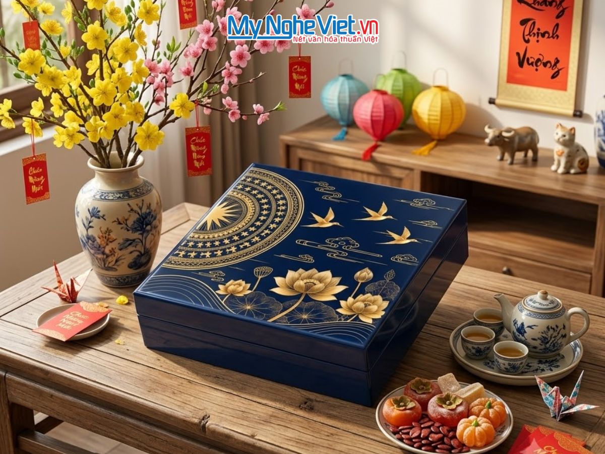 Hộp sơn mài tết doanh nghiệp 2027