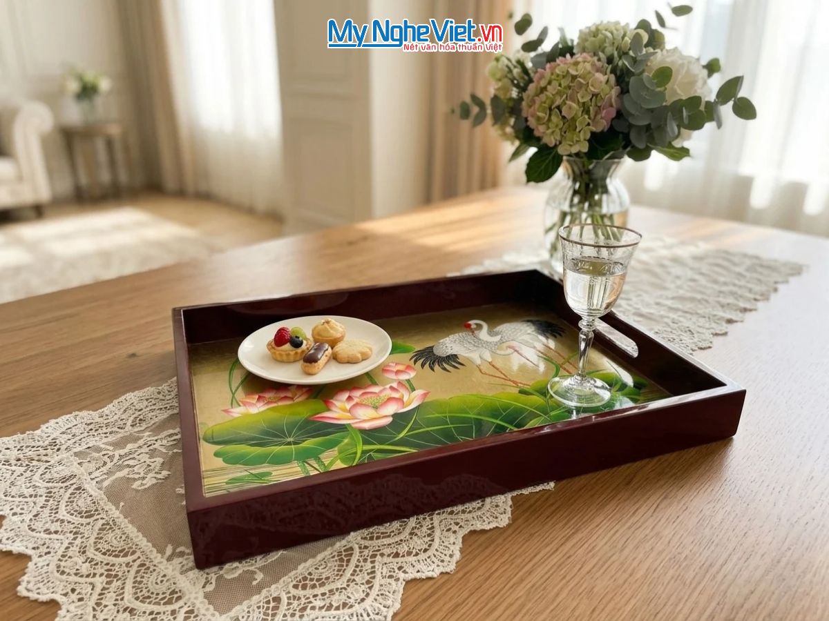 Khay sơn mài cao cấp