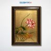 Tranh Sơn Mài Hoa Sen Hồng Dát Vàng